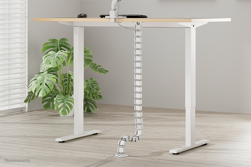 Neomounts ADS06-130WH Organizador vertebral de cables - fijación con tornillos - universal